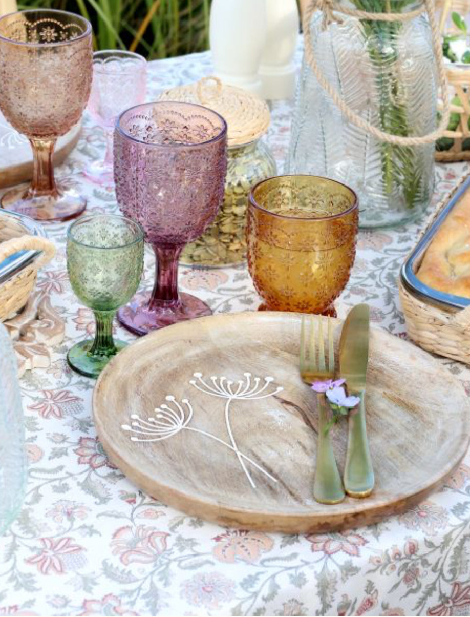 Saint-Emilion verres avec motifs