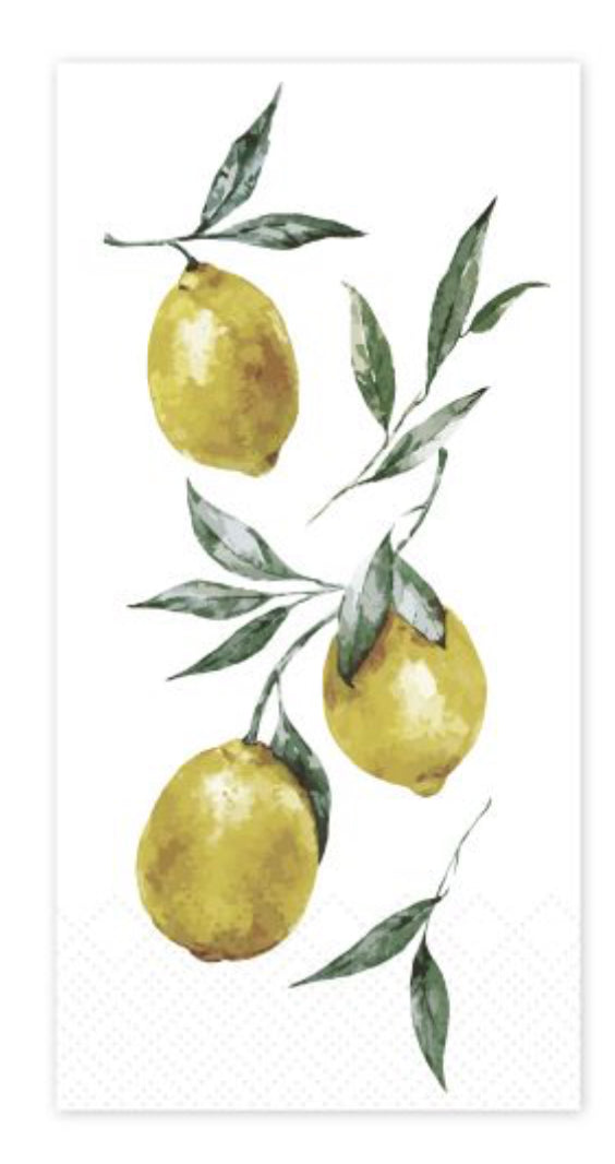 Serviettes papier avec motif de citron
