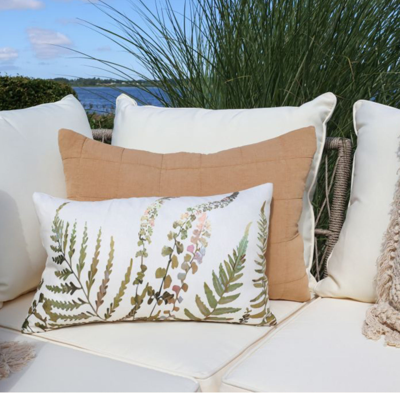 Coussin AIX imprimé fleurs