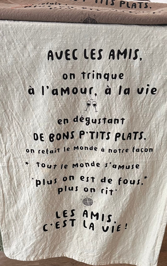 Torchon AVEC MES AMIS …