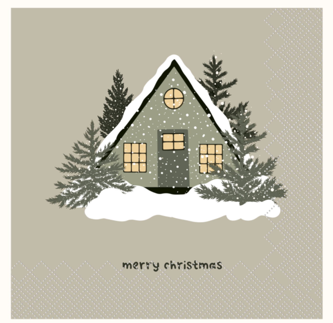 Serviettes avec Merry Christmas