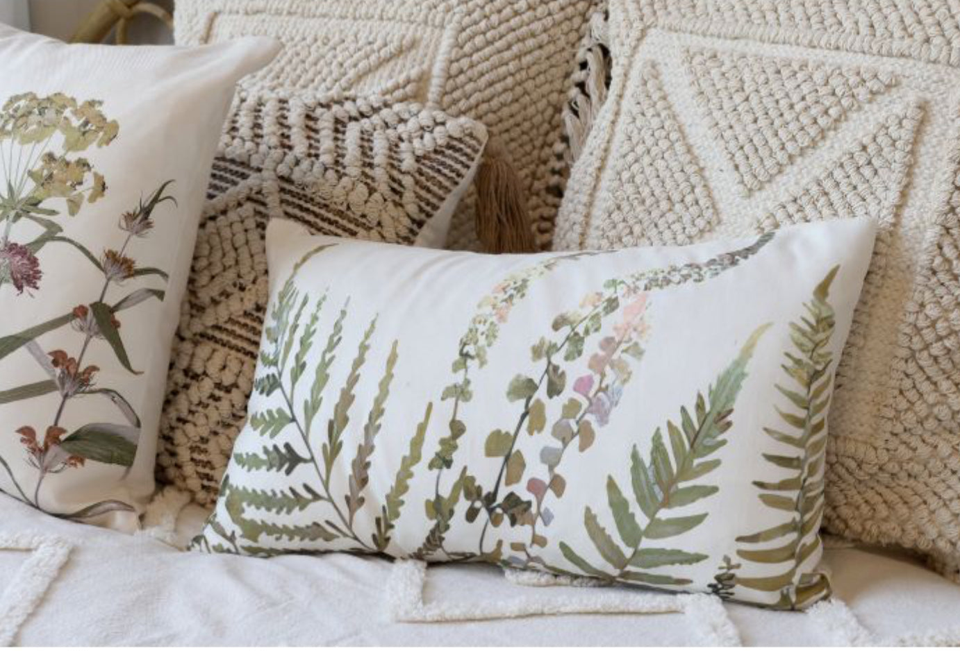 Coussin AIX imprimé fleurs