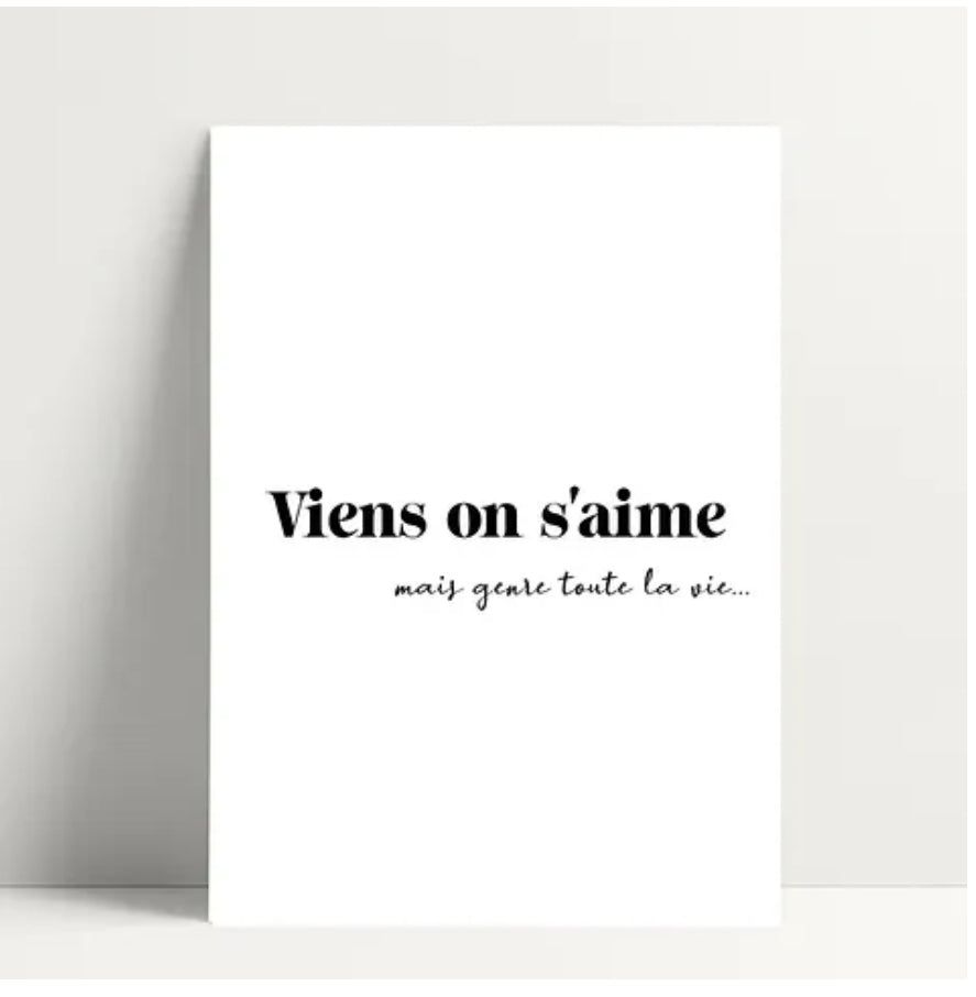 Carte On s’aime…..