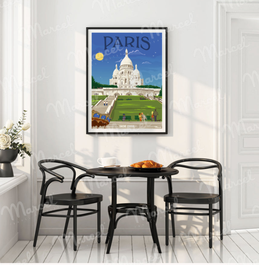 Affiche PARIS « Sacré cœur »