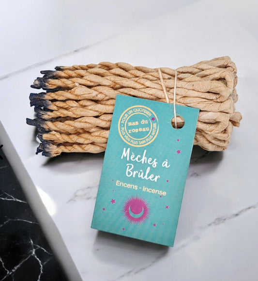 Fagots de mèches à brûler encens
Pour la purification des intérieurs !