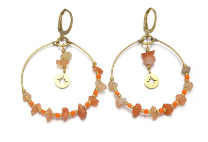 Boucle d’oreille CLAIR CRISTAUX MER