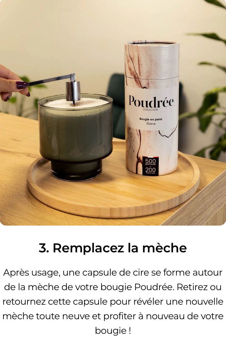 Bougie Poudrée ( collection permanente)