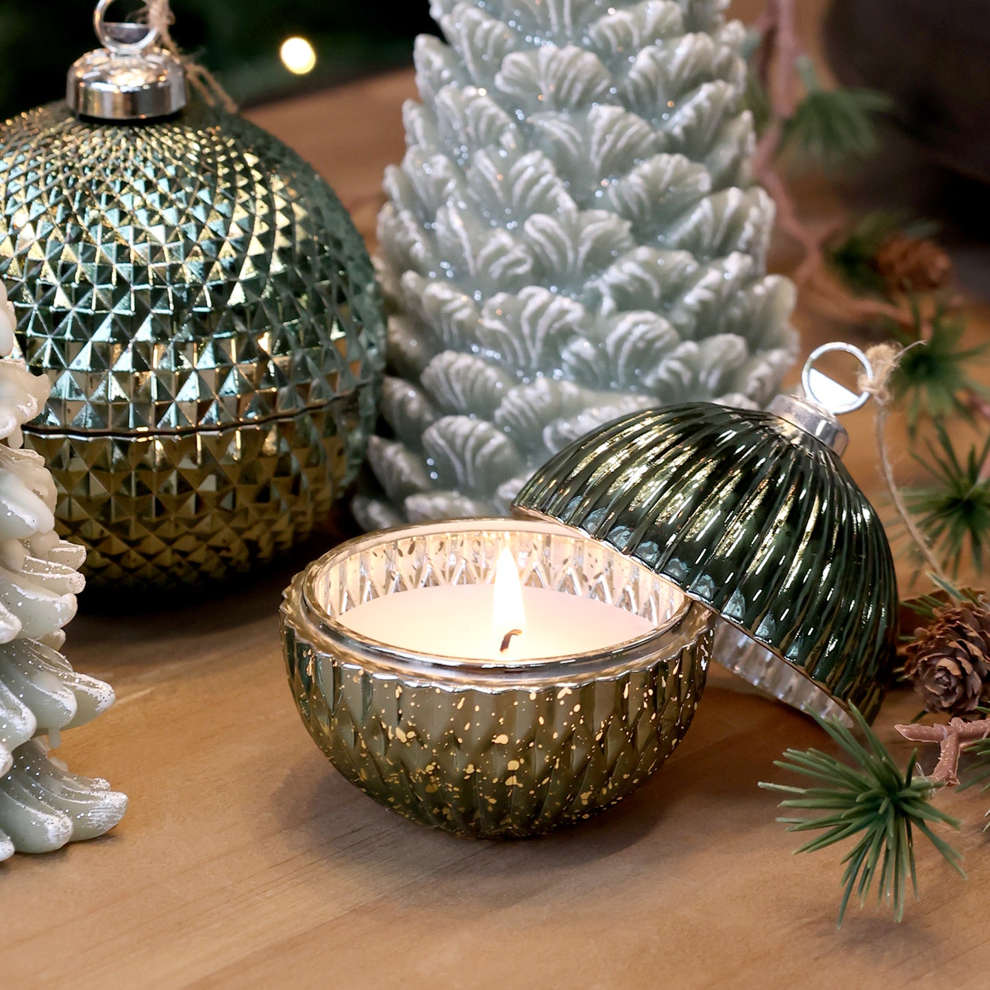 Bougie Boule de Noël