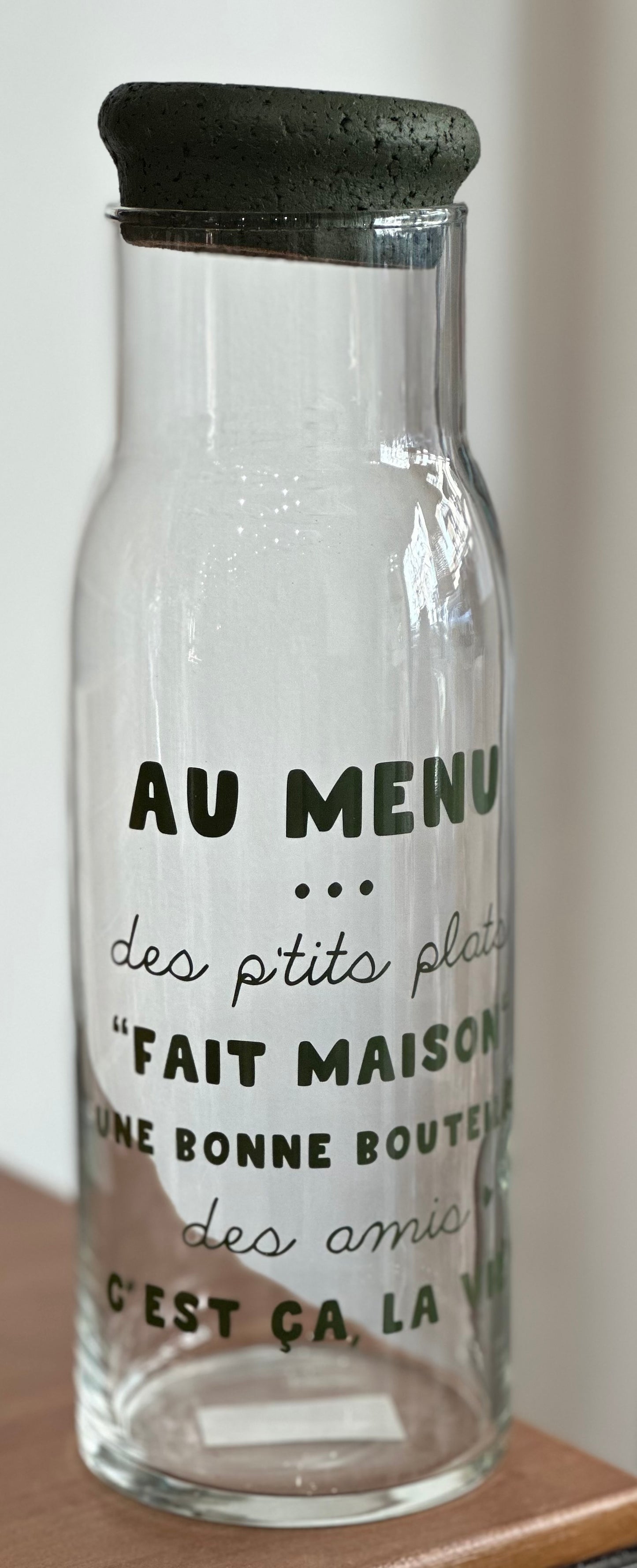 Bouteille avec bouchon liège