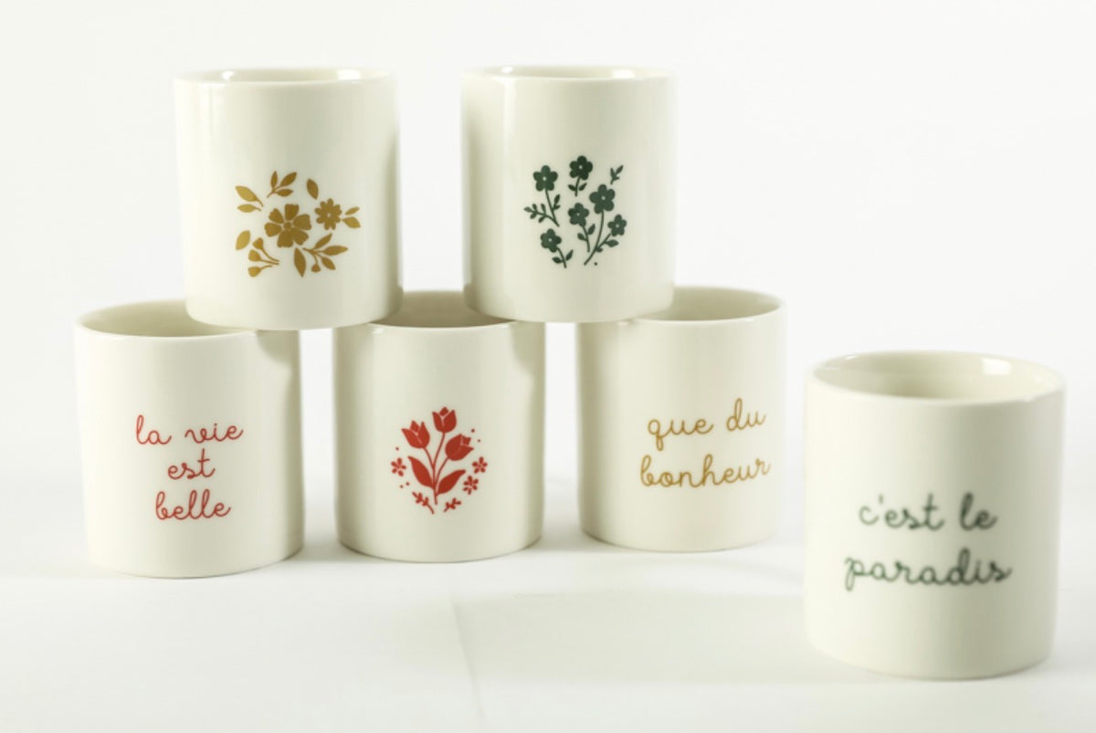 Lot de 6 mini Mugs