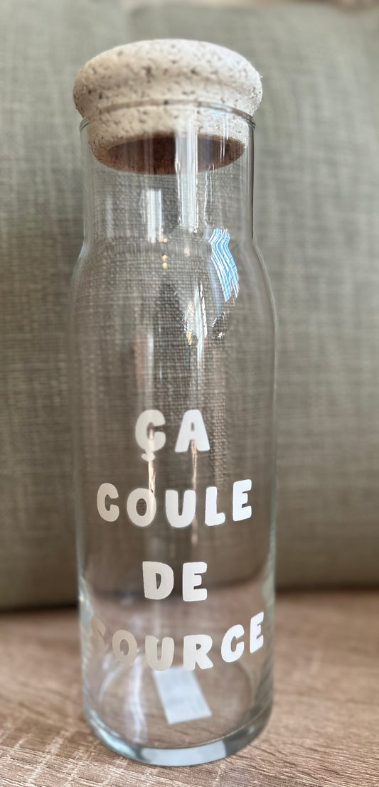 Bouteille avec bouchon liège