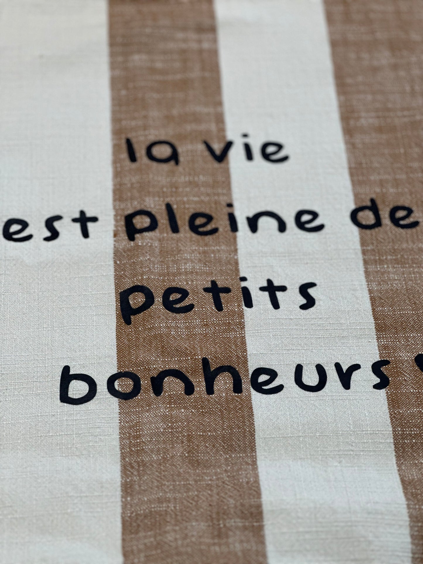 Coussin carré rayures