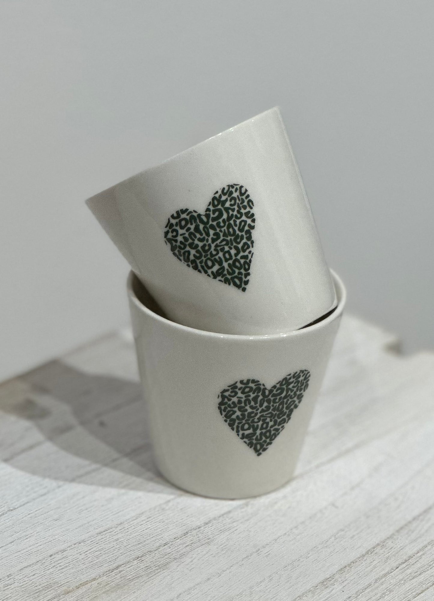 Tasse expresso « Coeur jaguar »