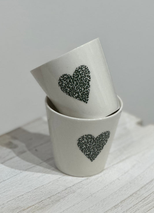 Tasse expresso « Coeur jaguar »
