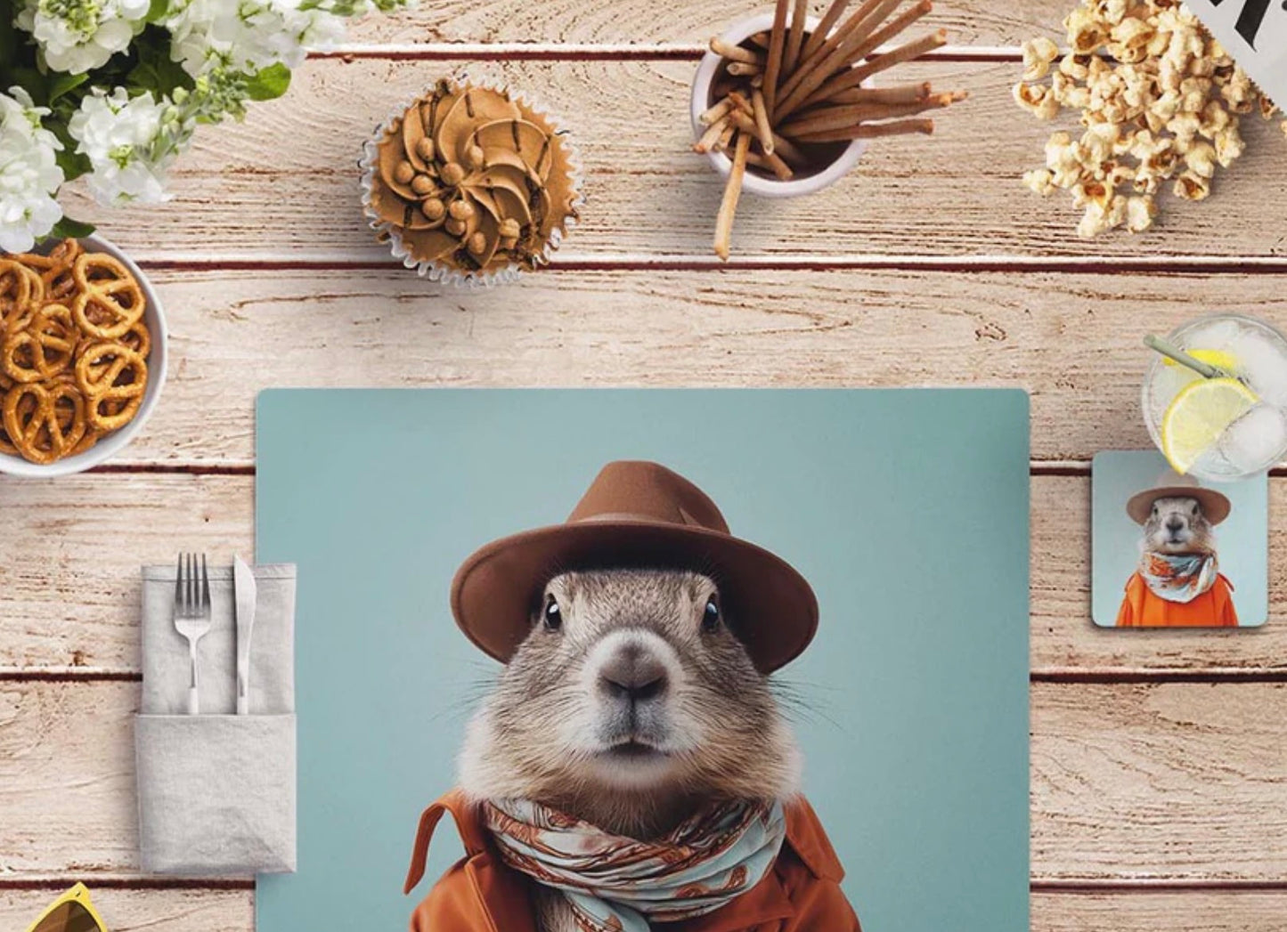Set de Table Funny Marmots