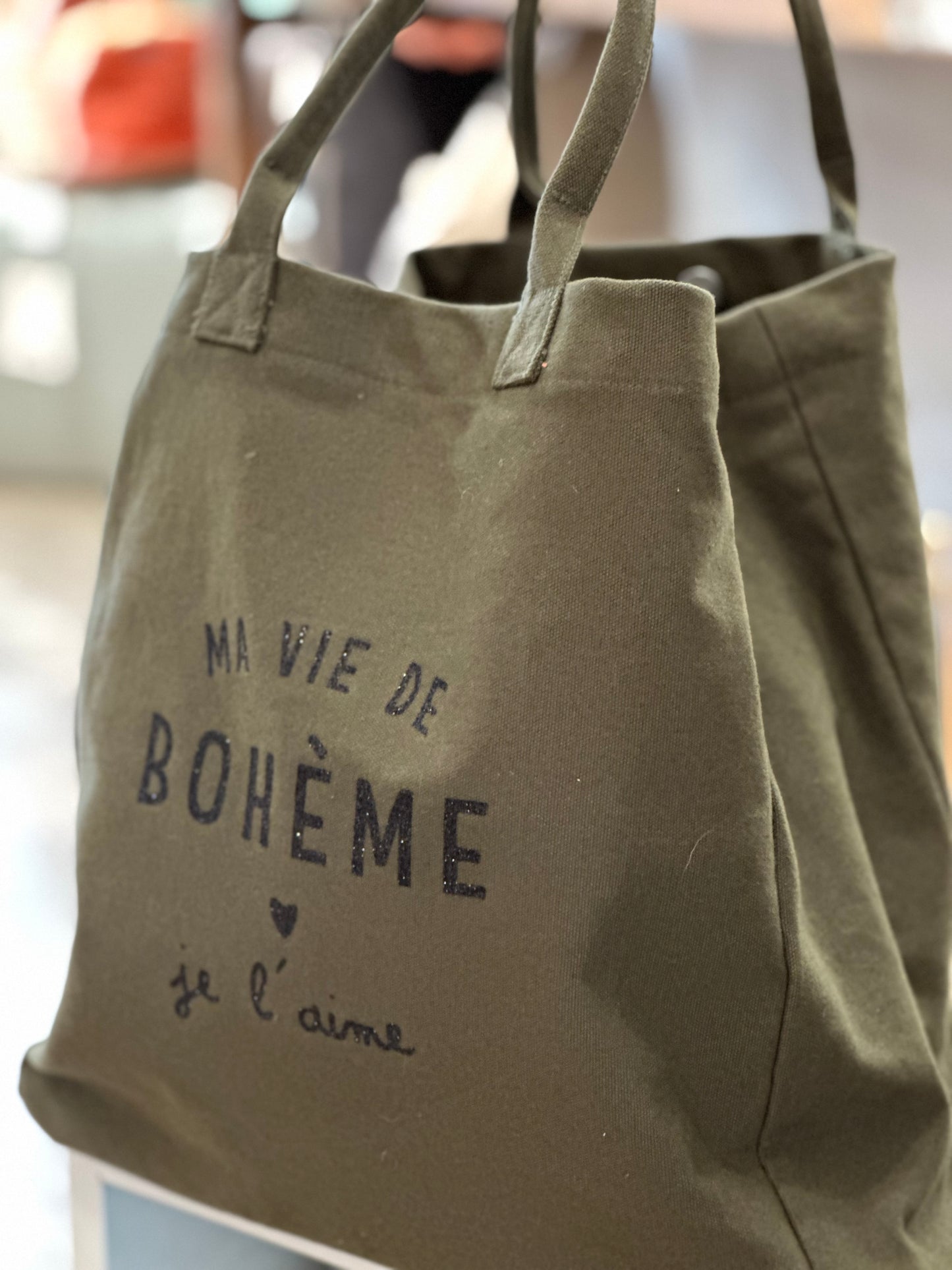 Sac roza « Ma vie de bohème, je l’aime »