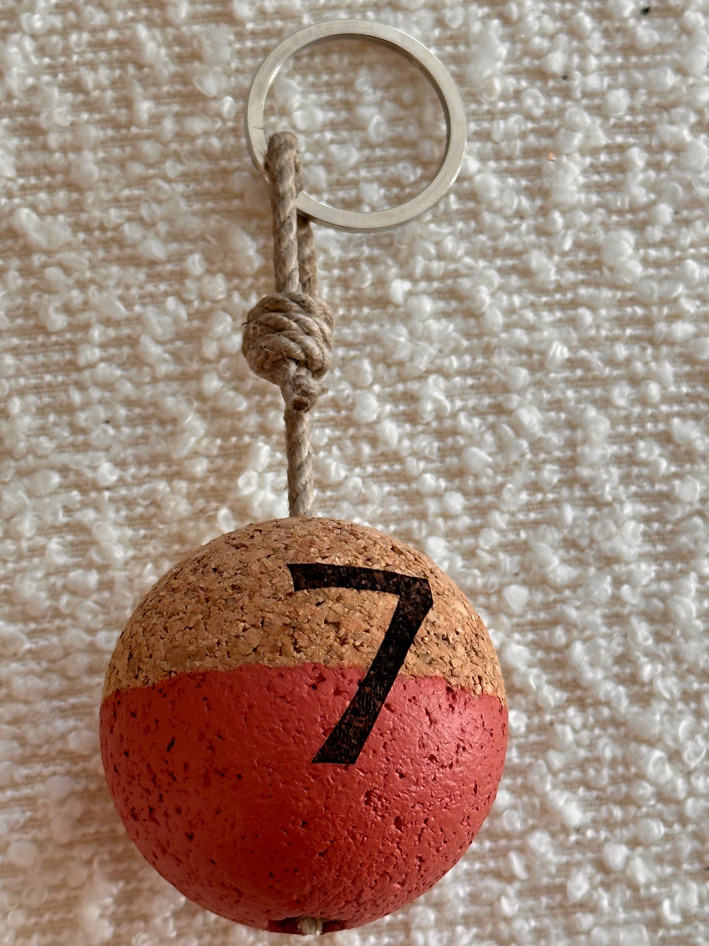 Porte clé flotteur chiffre