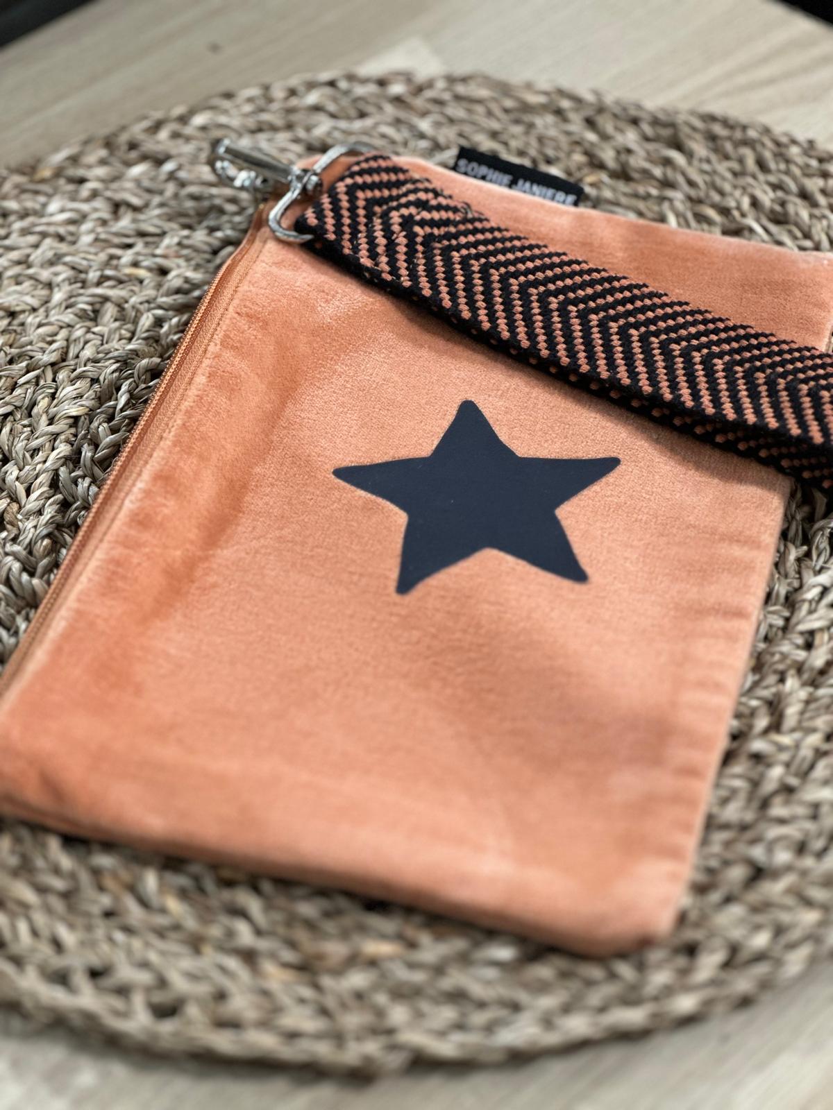 Trousse plate velours avec Sangle