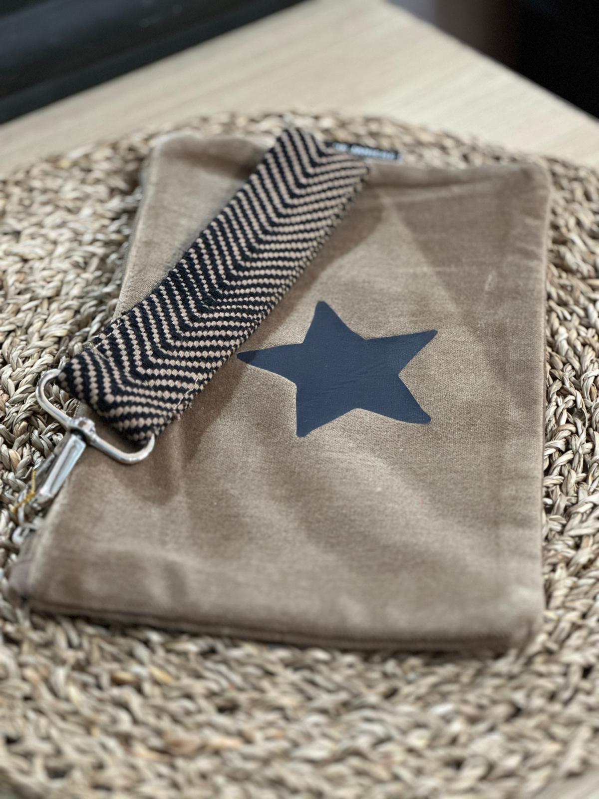 Trousse plate velours avec Sangle