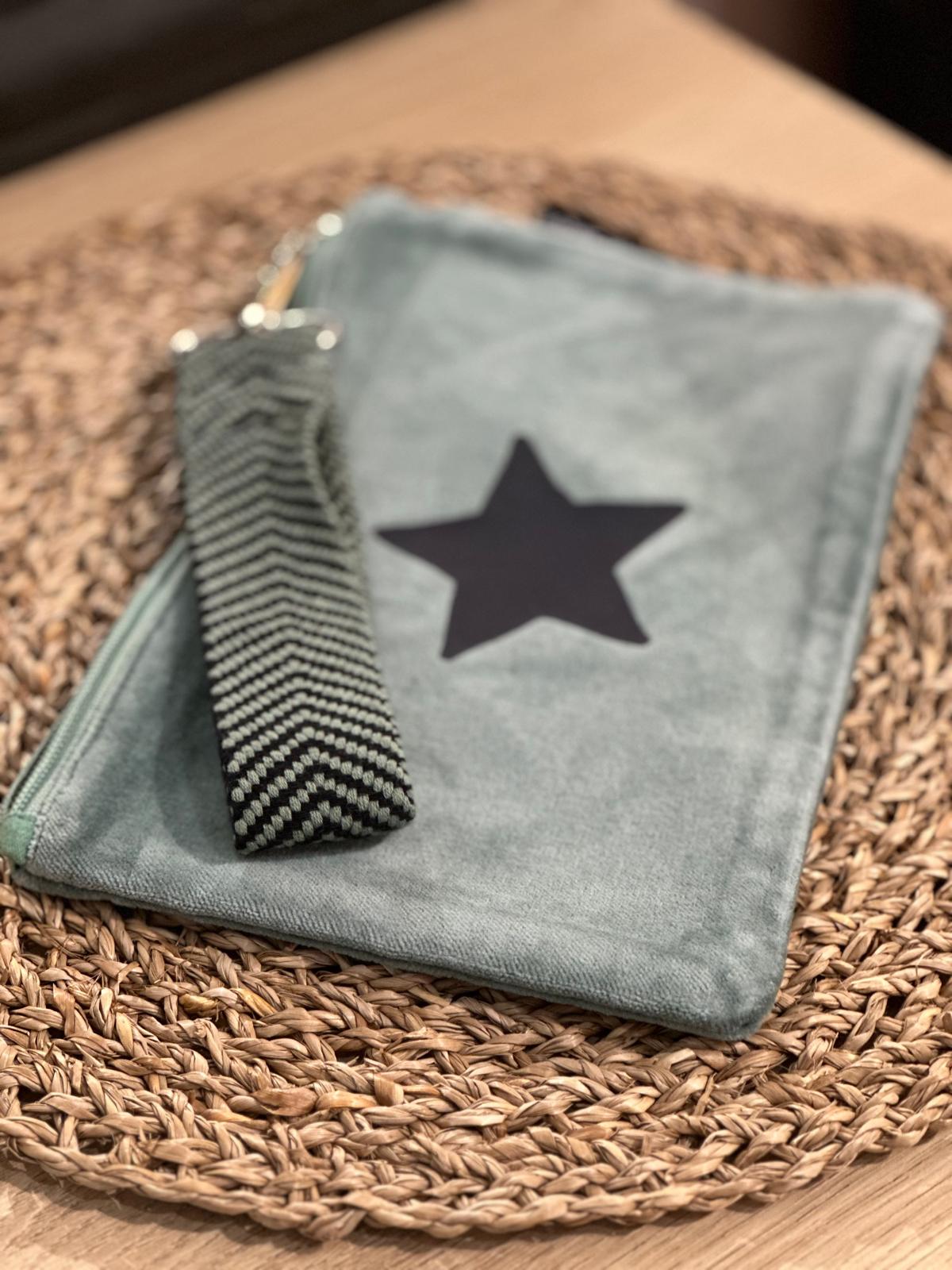 Trousse plate velours avec Sangle