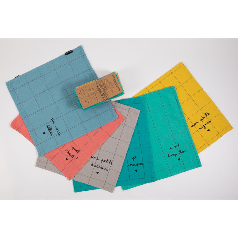 Lot de 6 serviettes de table