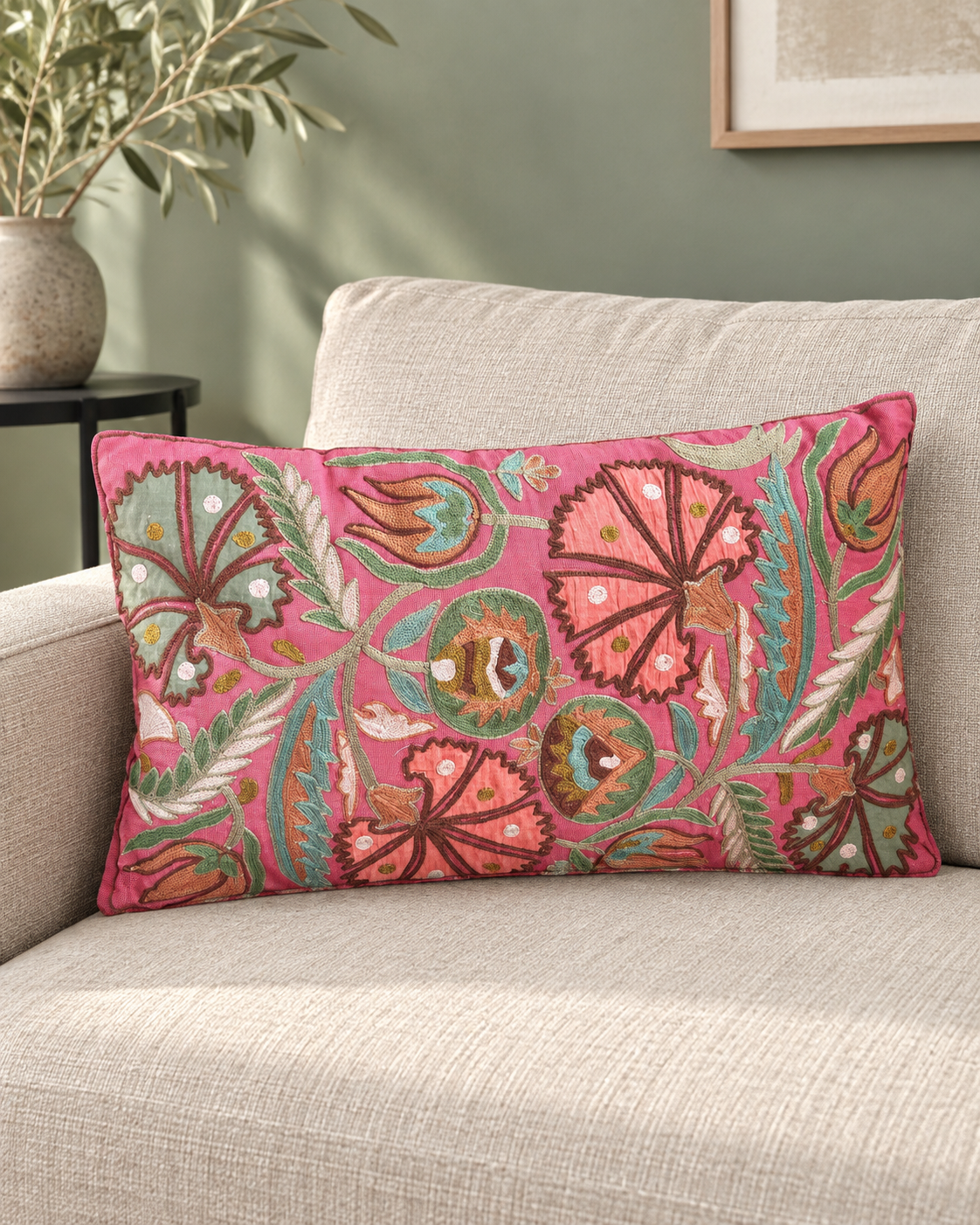 Coussin Floraison Bohème