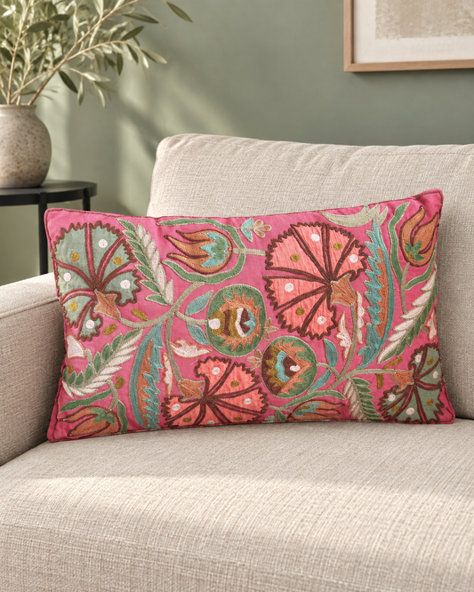 Coussin Floraison Bohème