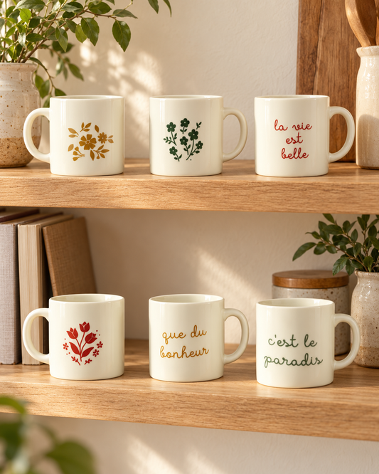Lot de 6 mini Mugs