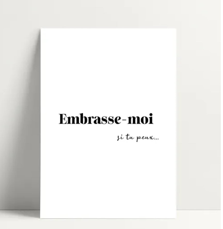 Carte Embrasse-moi