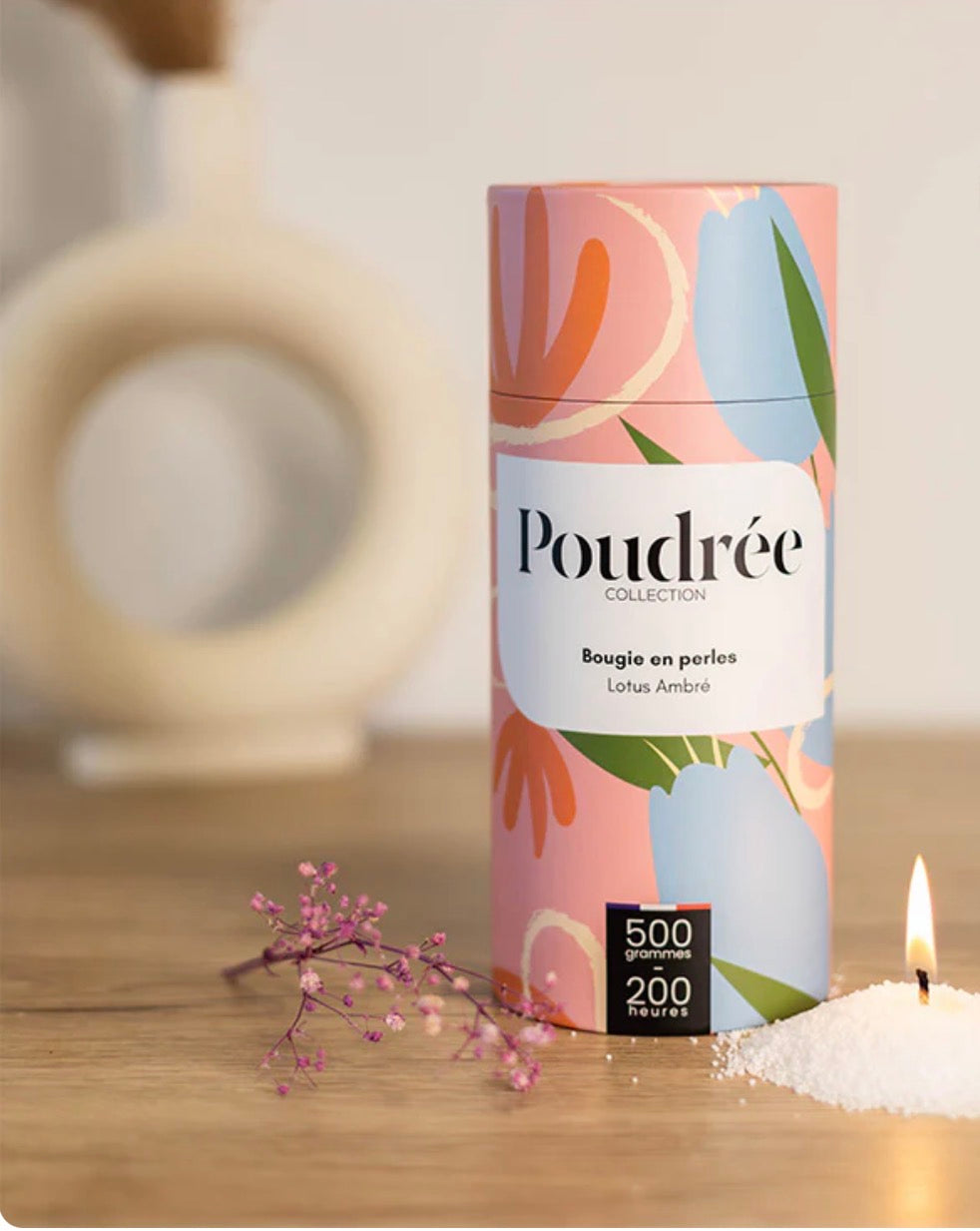 Poudrée Bougie « COLLECTION FLORA »