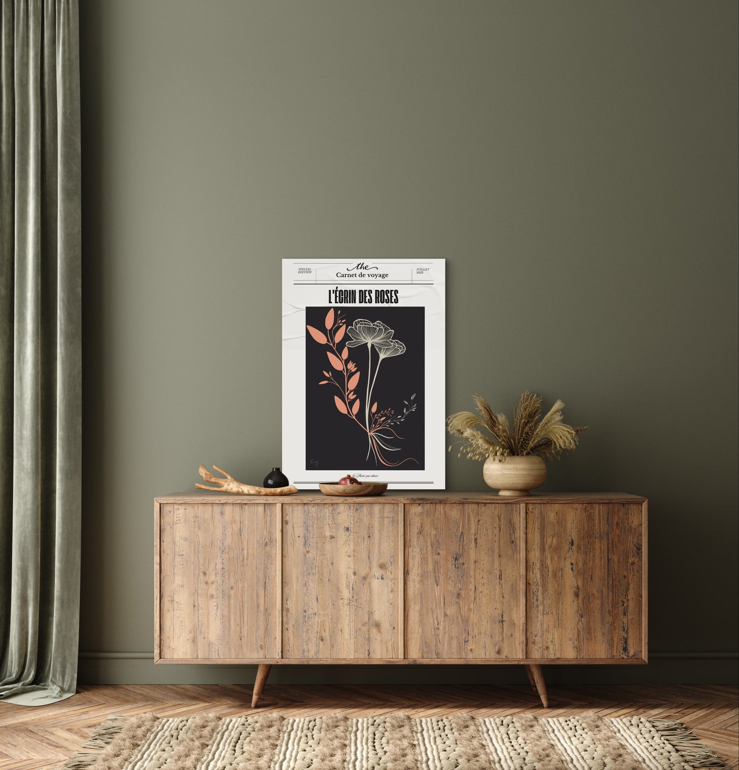 Affiche  « ' l’écrin des roses »