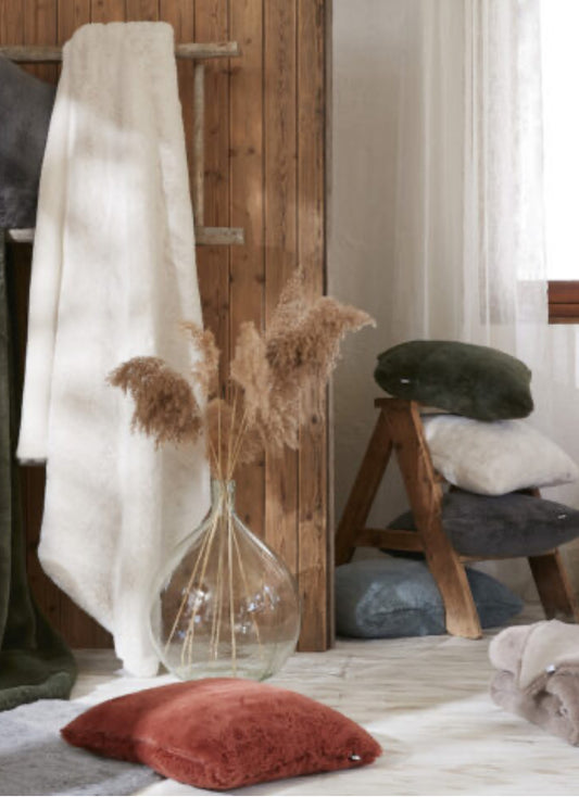 Plaid imitation fourrure