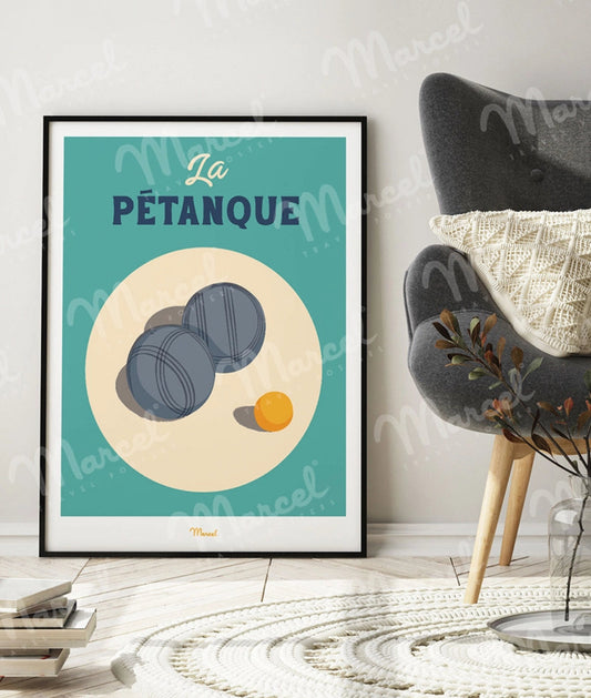 Affiche La pétanque