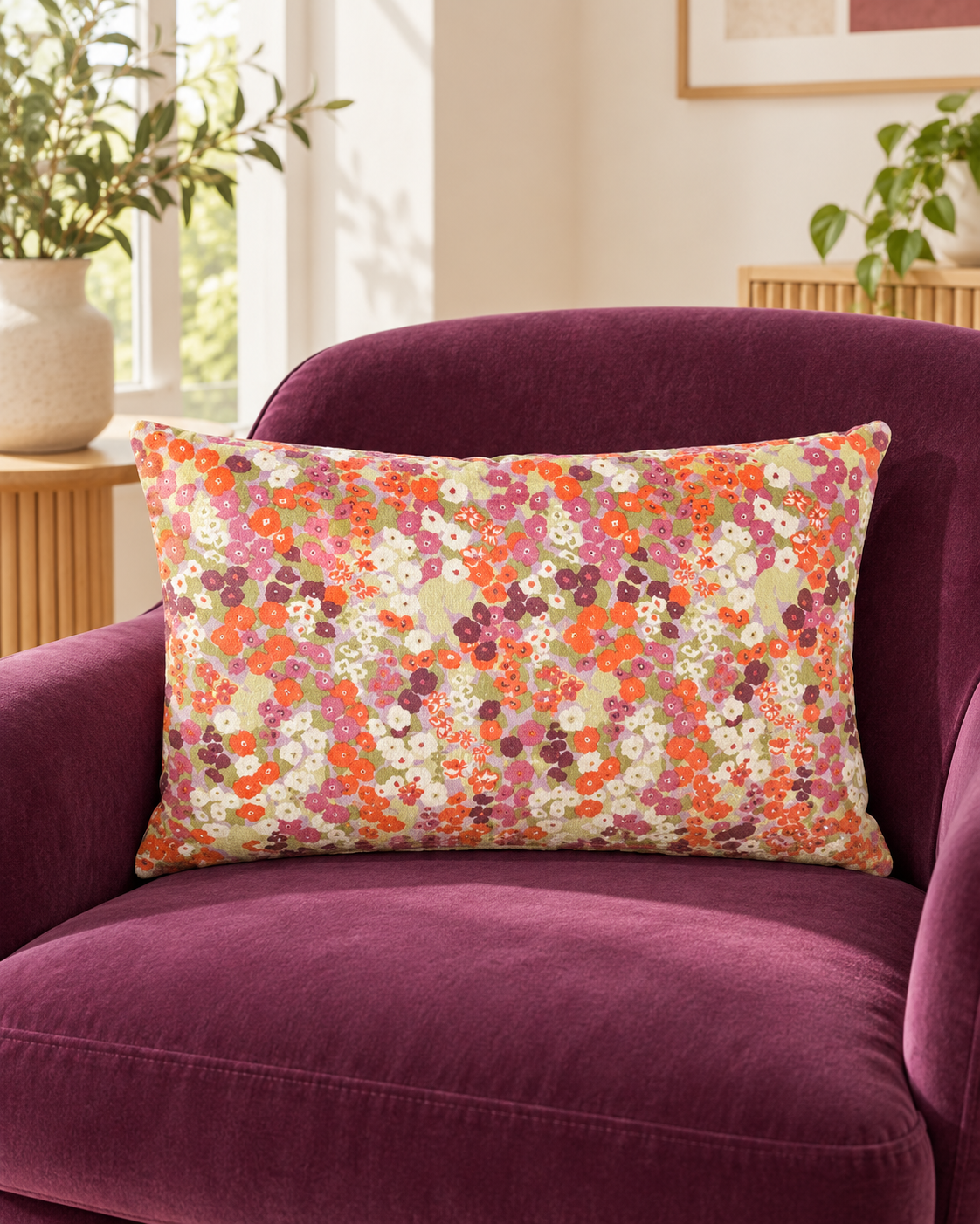 Coussin Prairie fleurie