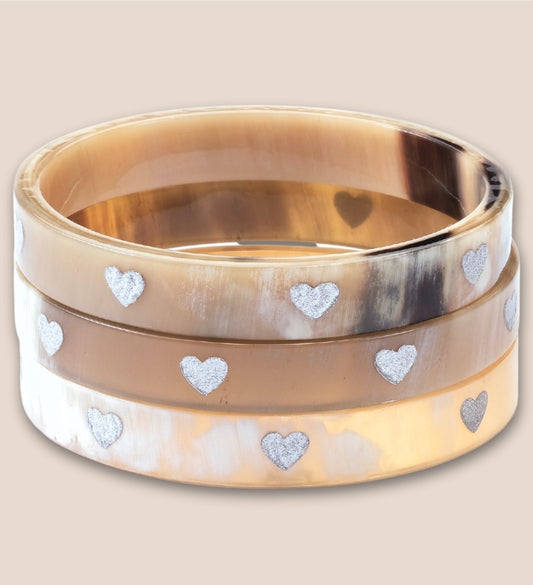 Bracelet Corne cœur 01