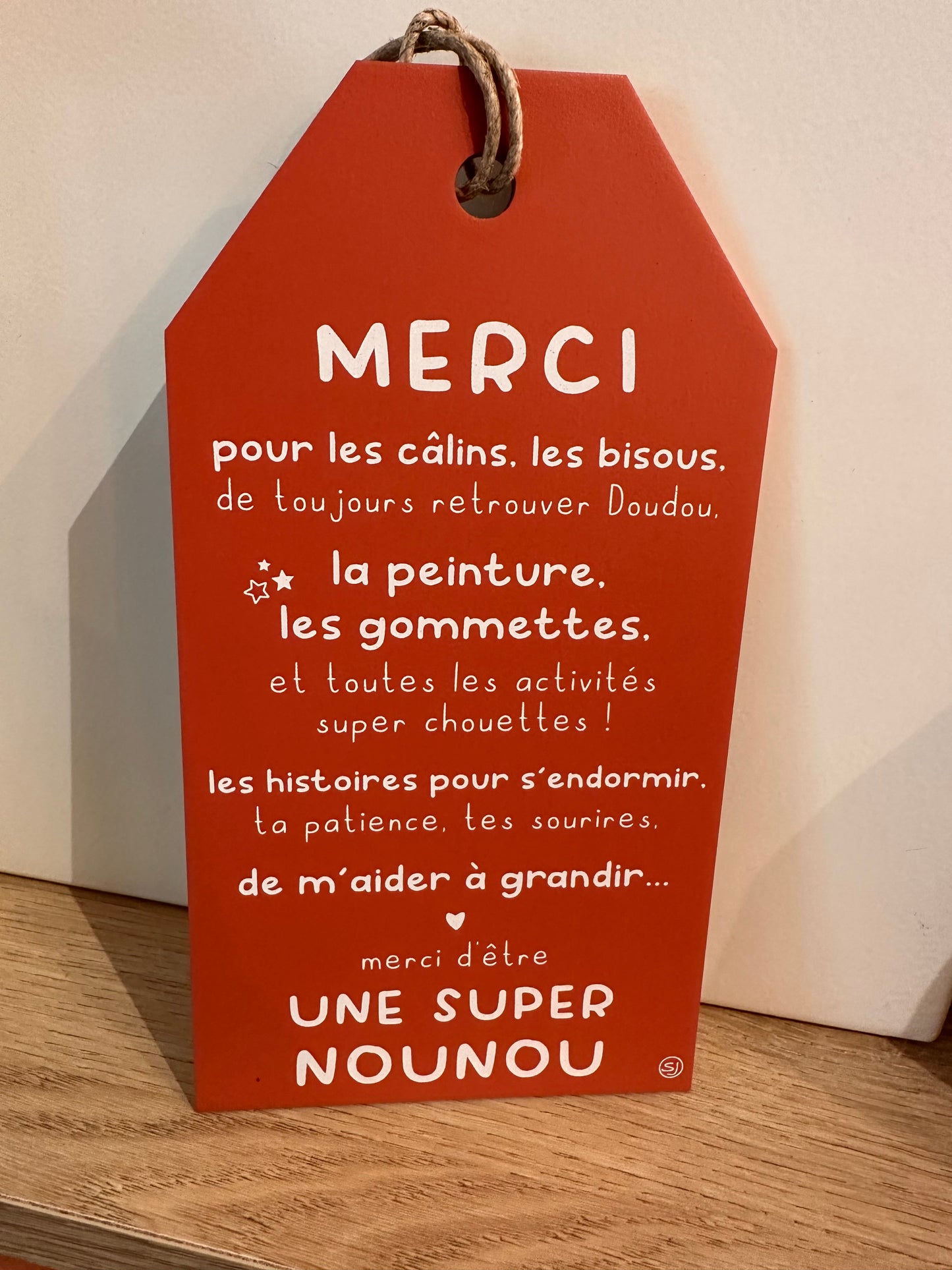 Message étiquette « Une super nounou »