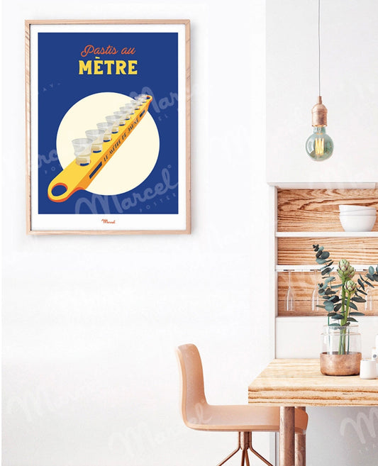 Affiche le pastis au mètre