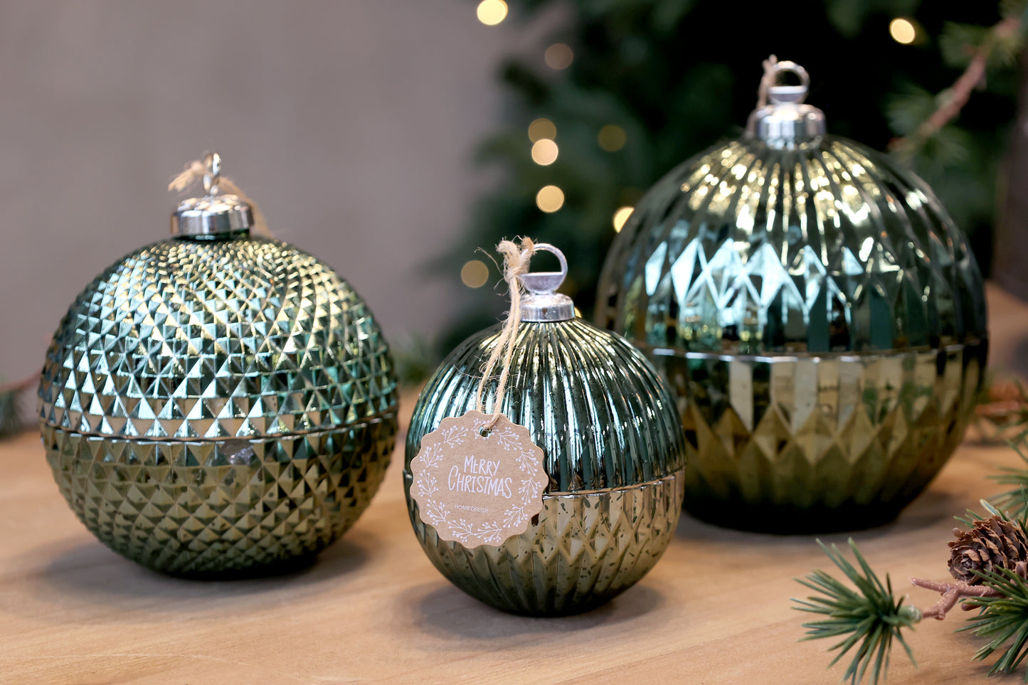 Bougie Boule de Noël