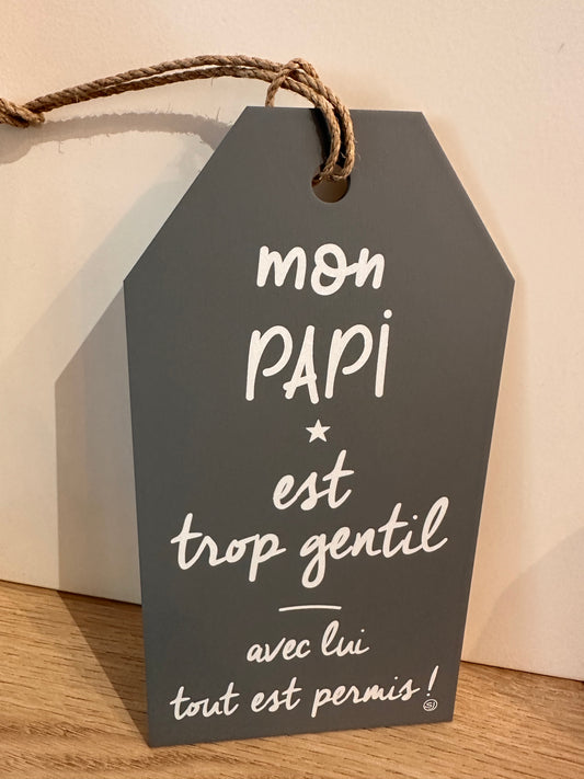 Message Étiquettes « Mon Papi »