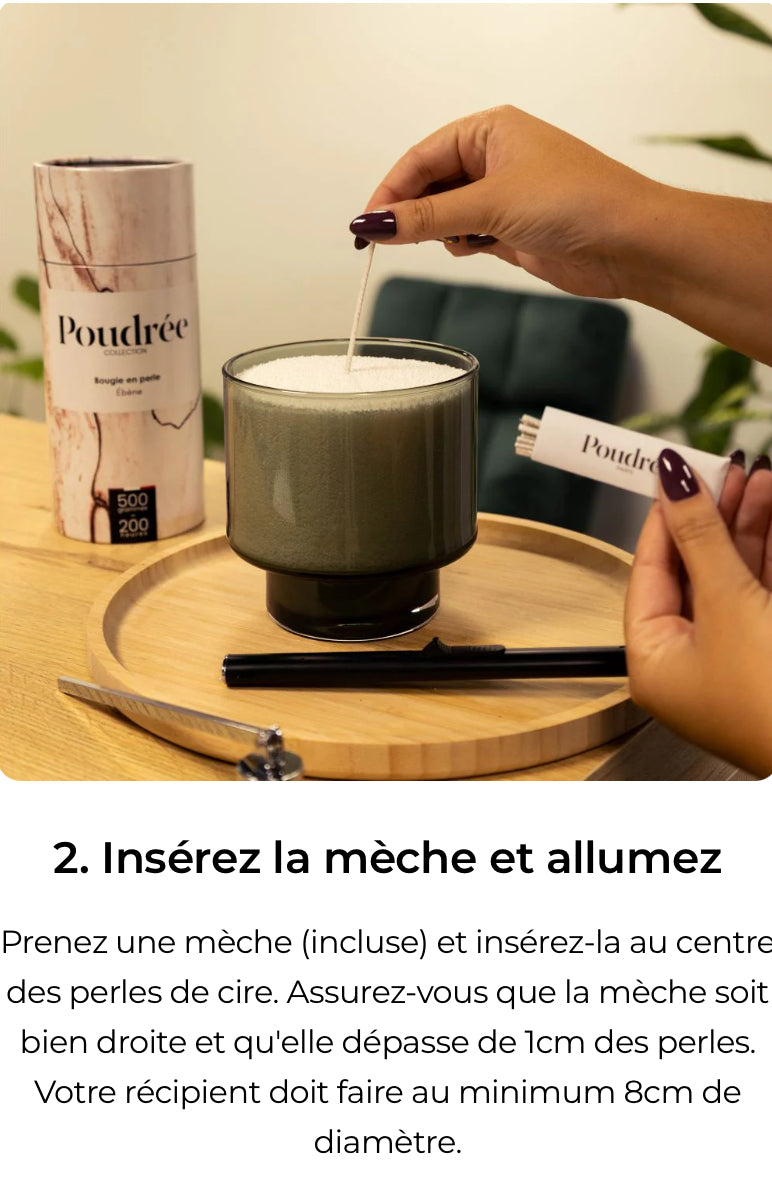 Bougie Poudrée ( collection permanente)