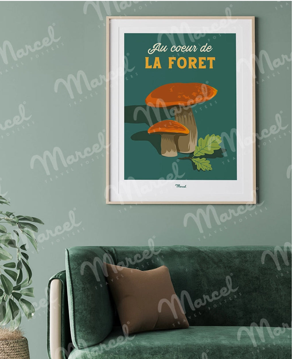 Affiche Champignon au cœur de la forêt