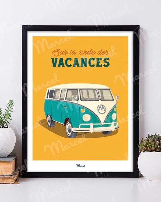 Affiche SUR LA ROUTE DES VACANCES EN VAN