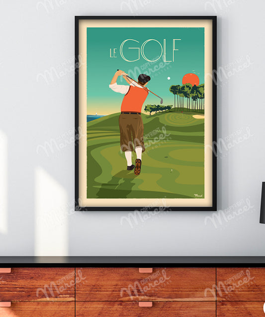 Affiche LE GOLF