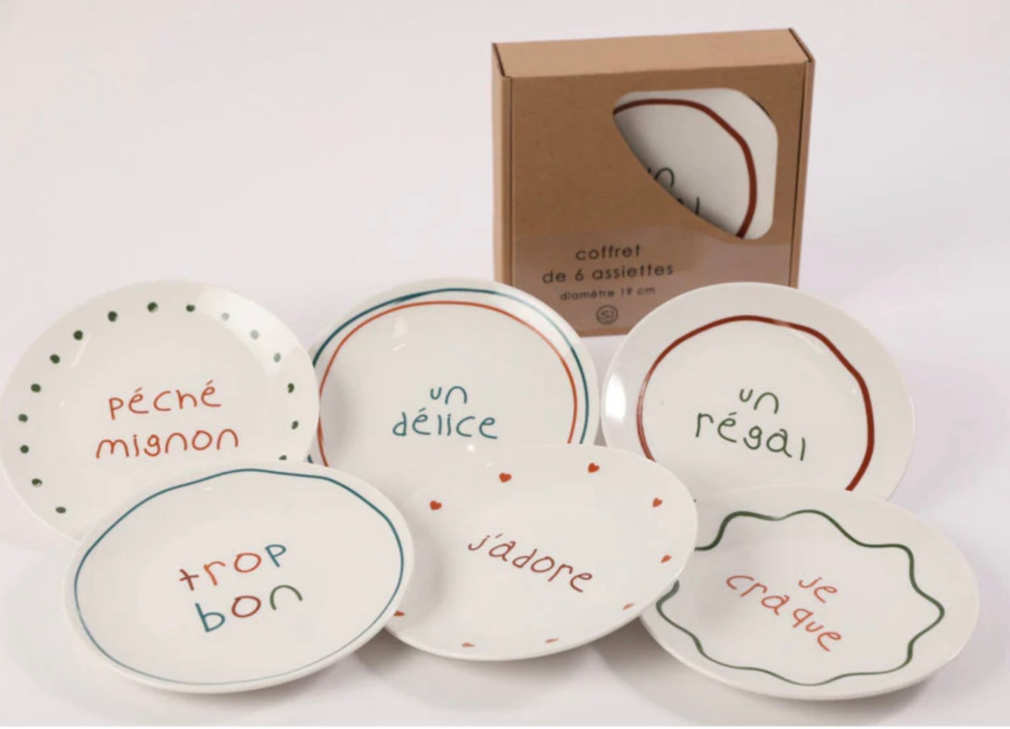 Lot de 6 assiettes