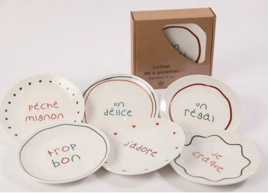 Lot de 6 assiettes