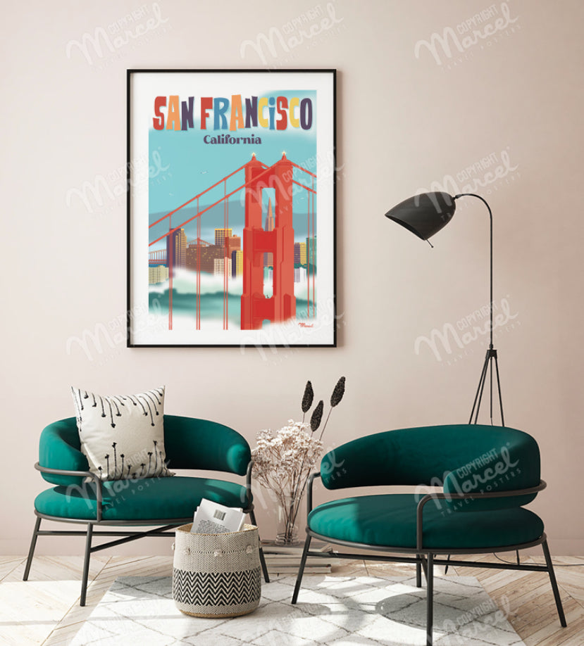 Affiche SAN FRANCISCO  « California »