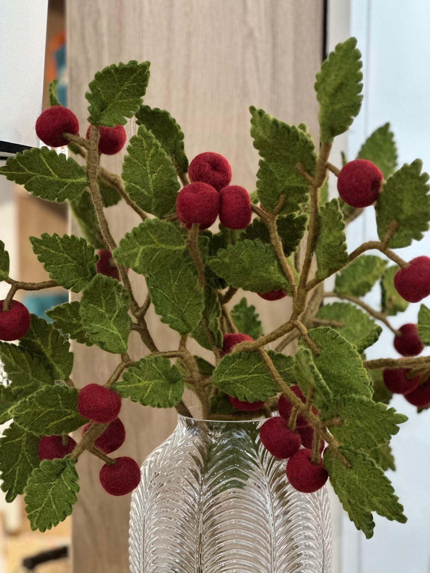 Branche de pommier rouge foncé