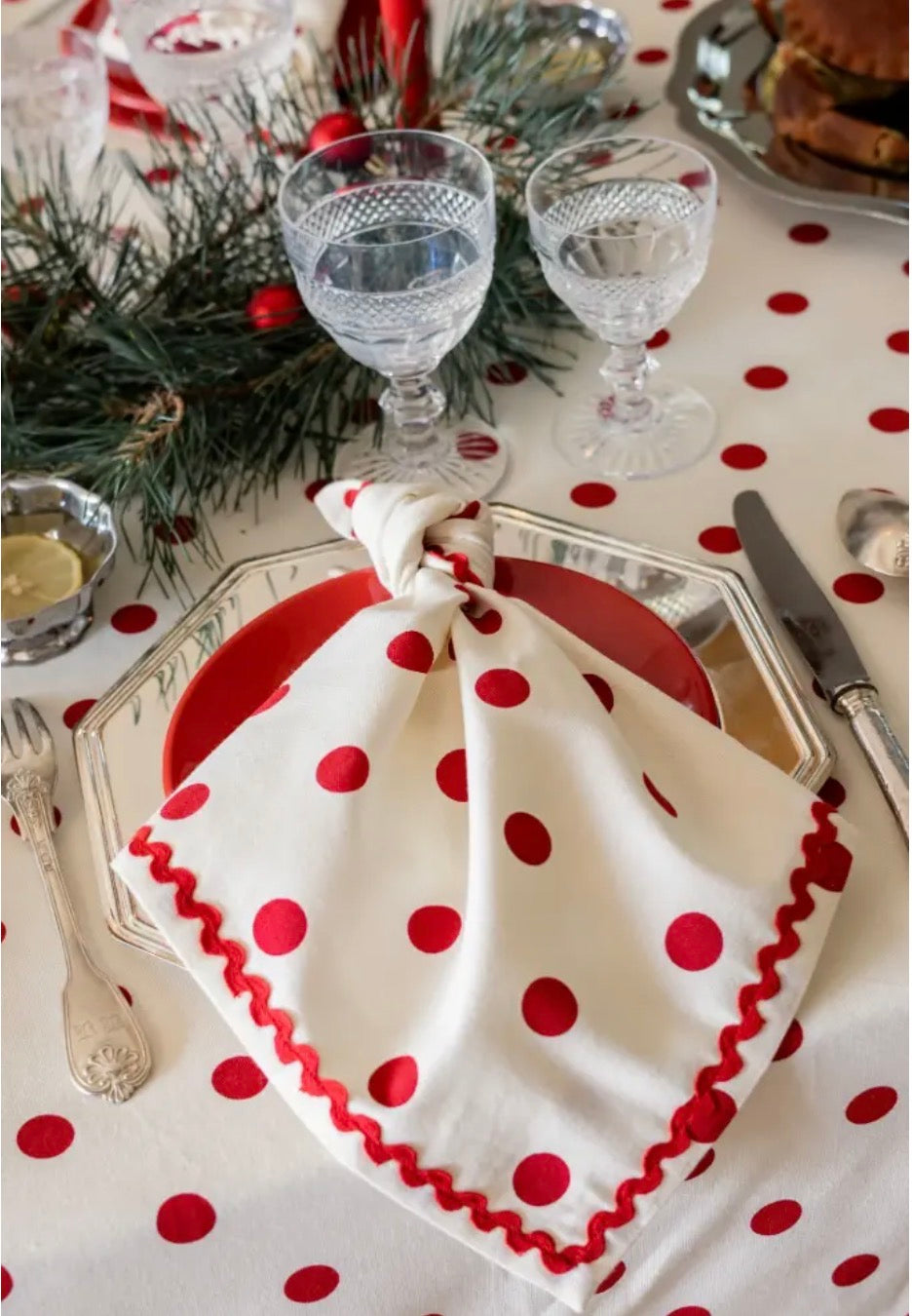 PAULETTE red - serviettes (lot de 2)