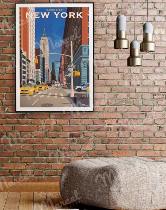 Affiche NEW YORK « Manhattan »