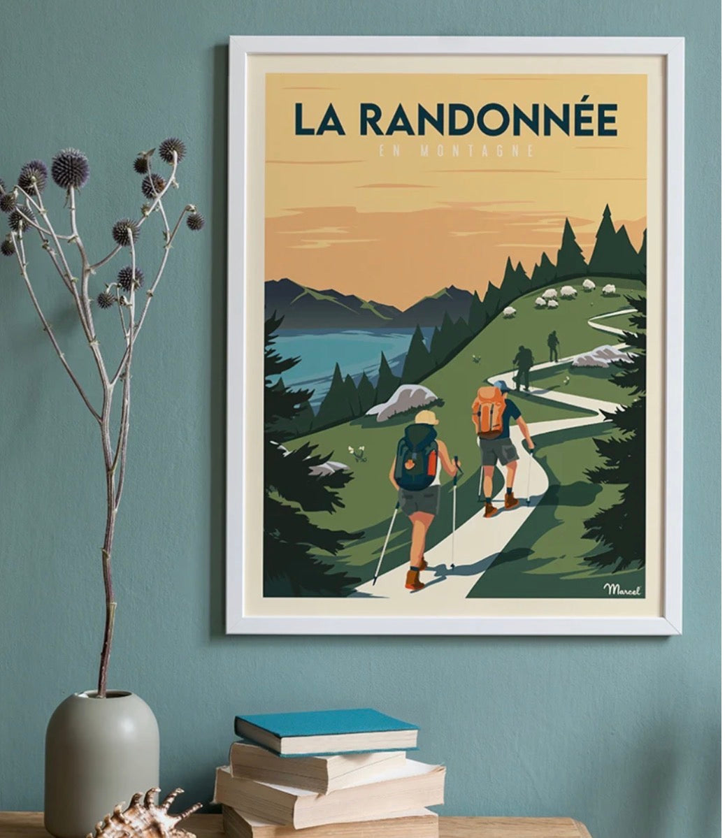 Affiche la Randonnée en montagne